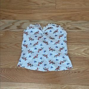 floral tube top